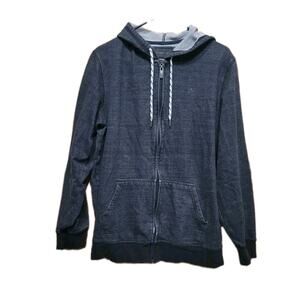 Y2K ONeil Surf Skate Hoodie Vintage Wash Mens Large Black